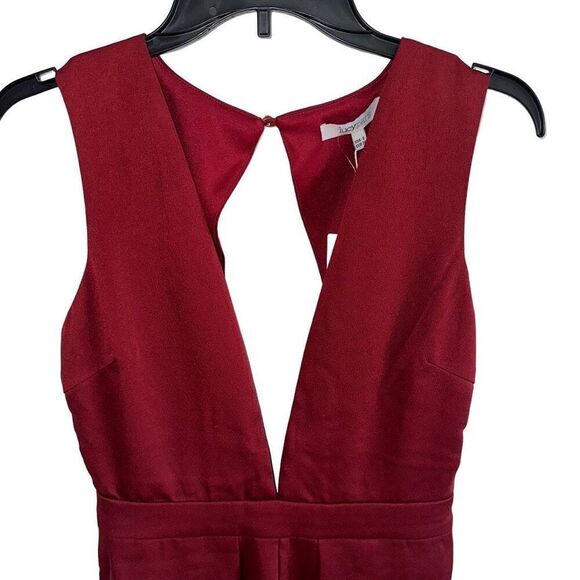 Lucy Paris maroon deep neckline romper - NWT - Picture 6 of 10
